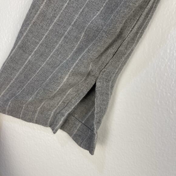 Cloth & Stone Off The Shoulder Blouse Striped Gray XS Oversized Fit - Picture 4 of 6